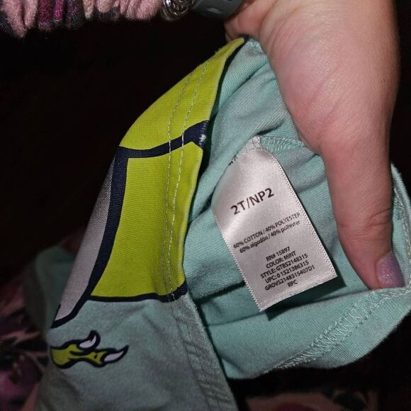 5 For $25 Garanimals Blue and Grey T-Rex Muscle Tank Toddler Size 2T - Picture 3 of 4